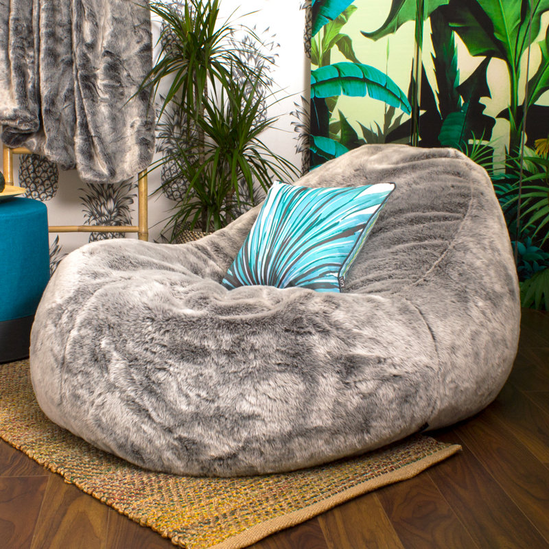 Alpen Home Soho Dream Giant Faux Fur Bean Bag Lounger Wayfair.co.uk